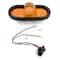 Truck-Lite Incandescent, Yellow Oval, 1 Bulb, Side Turn Signal, Black Grommet Mount, Pl-3, Stripped 60015Y - alternate 4